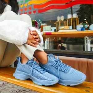 MAXIMA Baby Blue Multi Gym Fashion Sneakers Limited Edition Sparkle Steve Madden